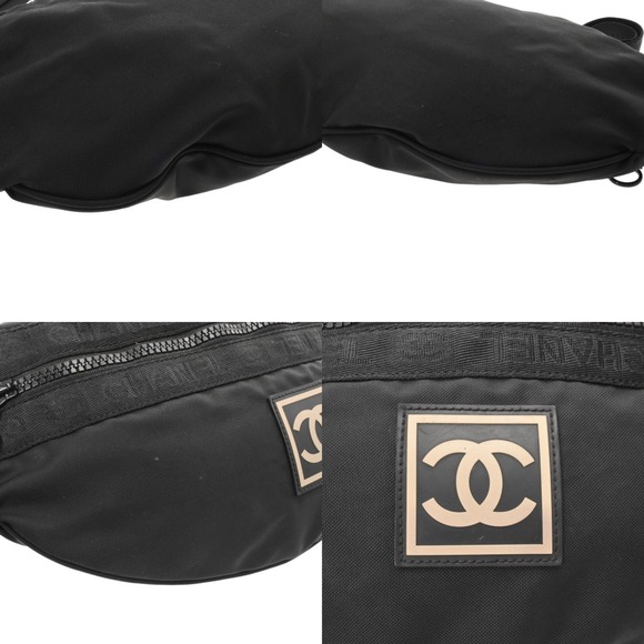 CHANEL Black Logo Fanny Pack - Picture 8 of 11